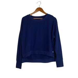 Gap fit navy brushed tech jersey‎ sweater. Size small